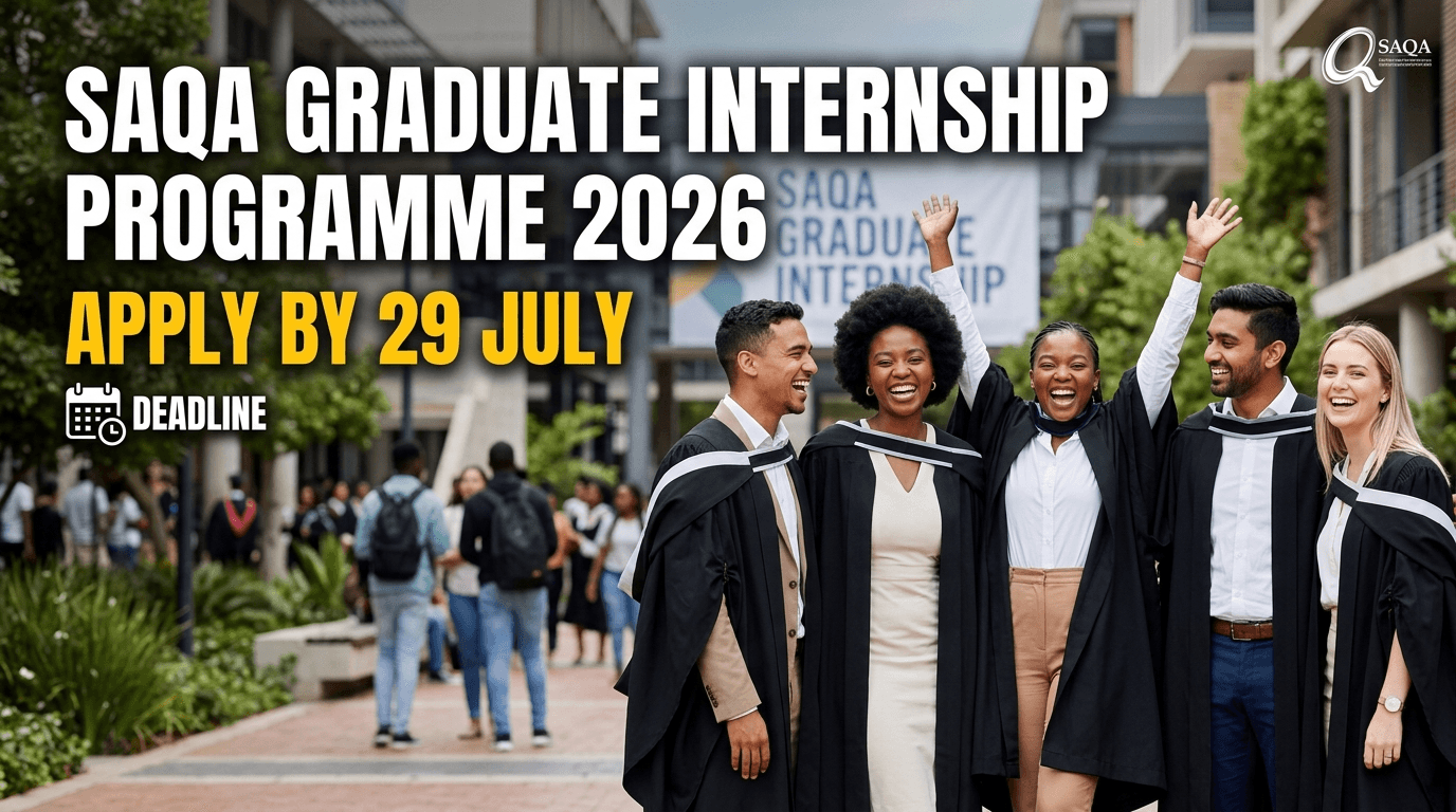 SAQA Graduate Internship Programme 2026 – Apply by 29 July