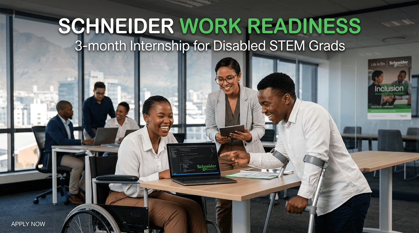 Schneider Work Readiness – 3‑month internship for disabled STEM grads