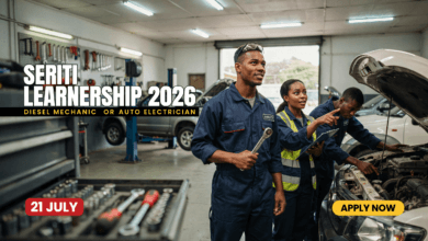 Seriti Learnership 2026 – Diesel Mechanic or Auto Electrician (21 July)