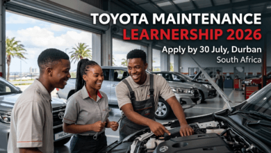 Toyota Maintenance Learnership 2026 – Apply by 30 July, Durban