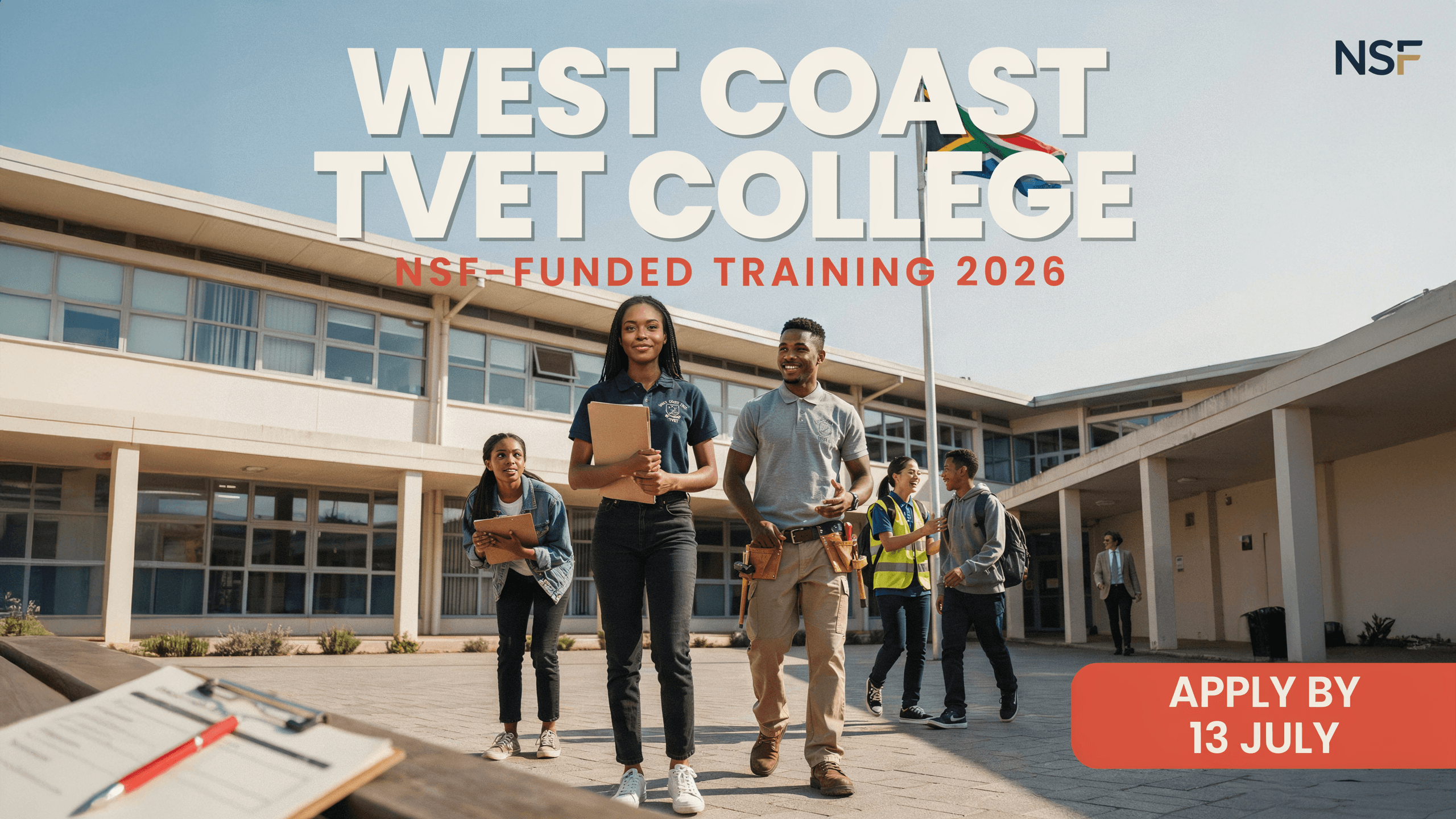 West Coast TVET College NSF‑Funded Training 2026 – Apply by 13 July