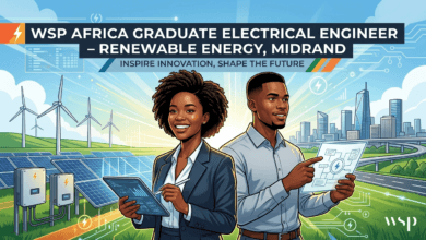 WSP Africa graduate electrical engineer – renewable energy, Midrand