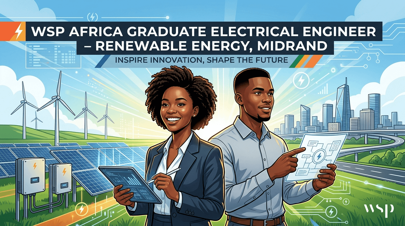 WSP Africa graduate electrical engineer – renewable energy, Midrand