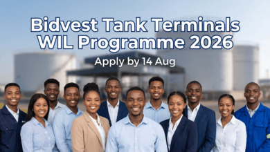 Bidvest Tank Terminals WIL Programme 2026 – Apply by 14 Aug