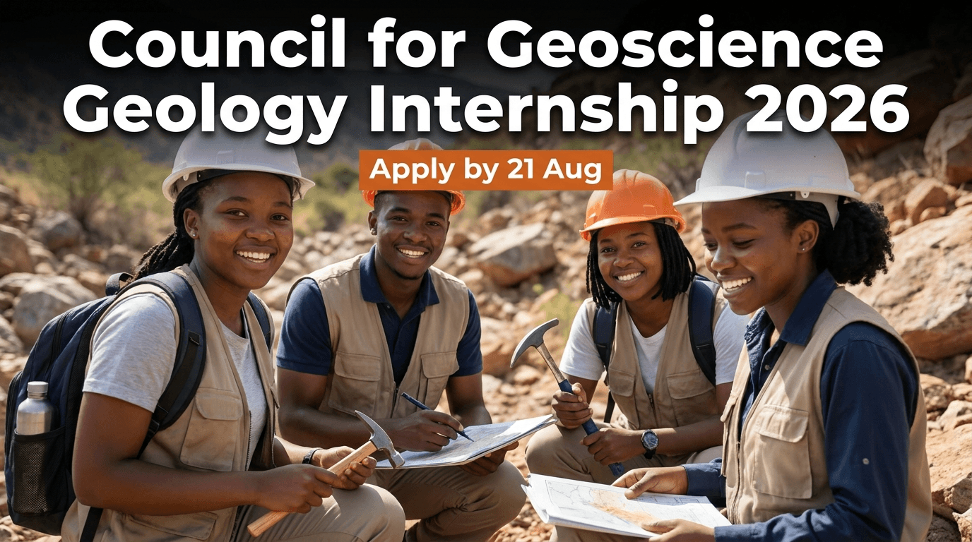 Council for Geoscience Geology Internship 2026 – Apply by 21 Aug