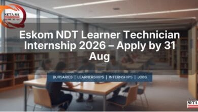 Eskom NDT Learner Technician Internship 2026 – Apply by 31 Aug