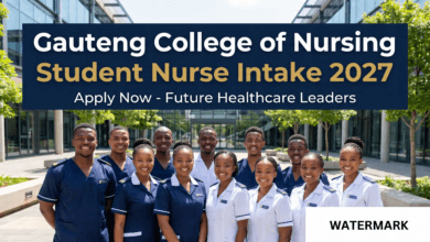 Gauteng College of Nursing Student Nurse Intake 2027 – 26 Sep 2026