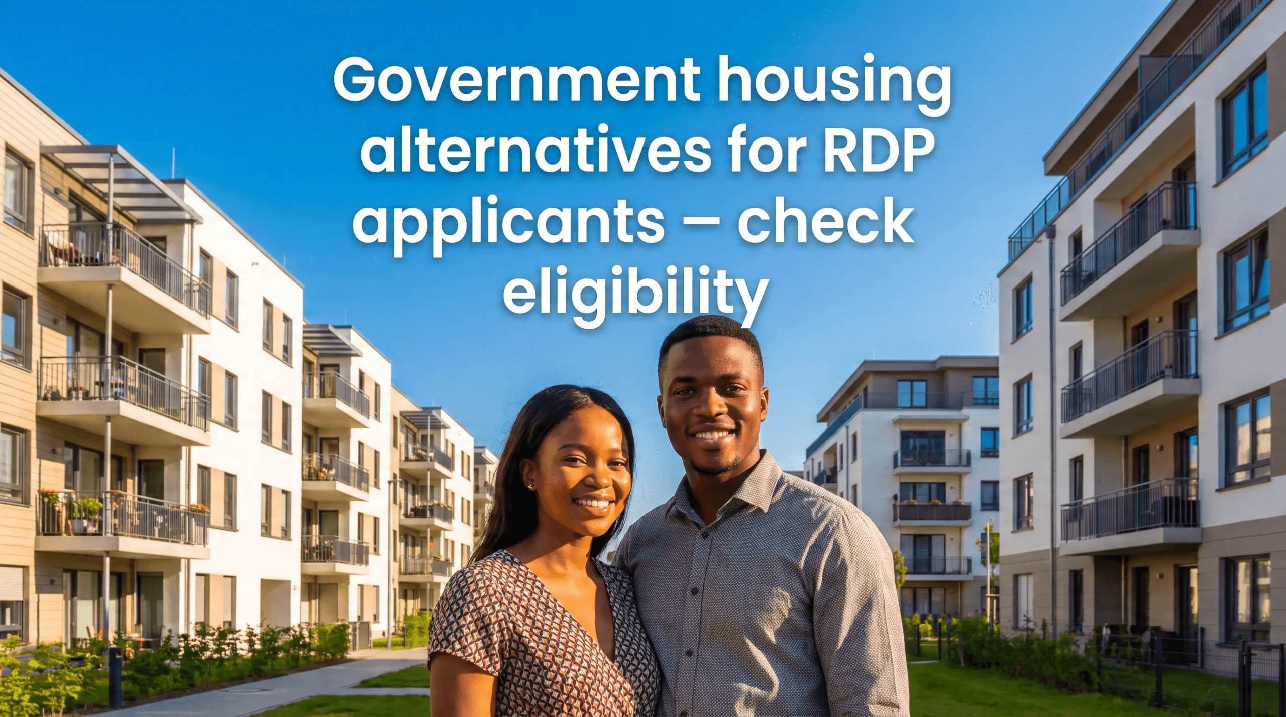Government housing alternatives for RDP applicants – check eligibility