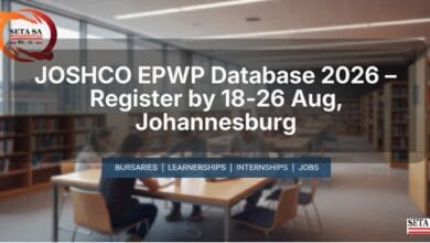 JOSHCO EPWP Database 2026 – Register by 18‑26 Aug, Johannesburg