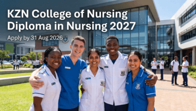 KZN College of Nursing Diploma in Nursing 2027 – Apply by 31 Aug 2026