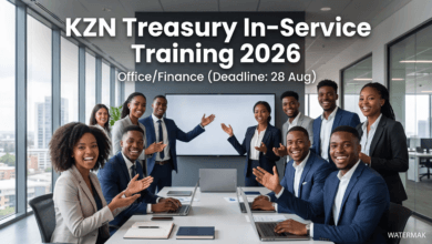KZN Treasury In-Service Training 2026:Office/Finance (28 Aug deadline)