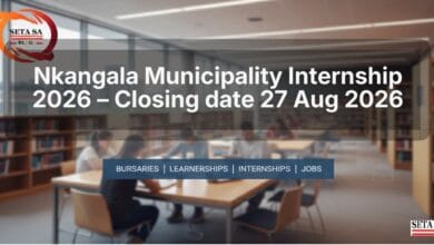 Nkangala Municipality Internship 2026 – Closing date 27 Aug 2026