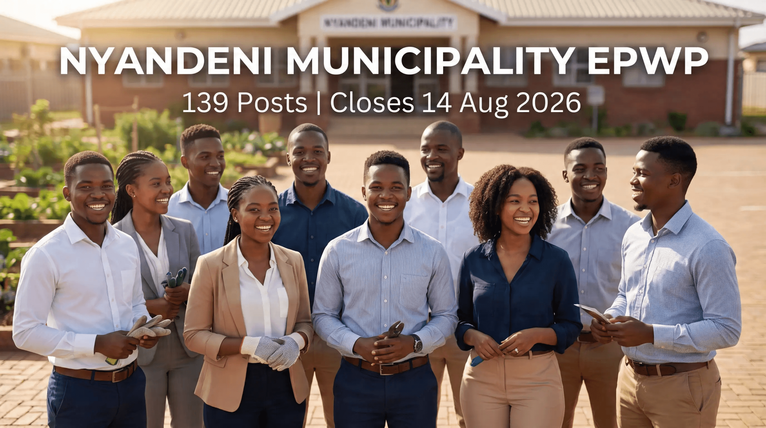 Nyandeni Municipality EPWP – 139 posts, close 14 Aug 2026