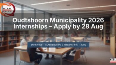 Oudtshoorn Municipality 2026 Internships – Apply by 28 Aug