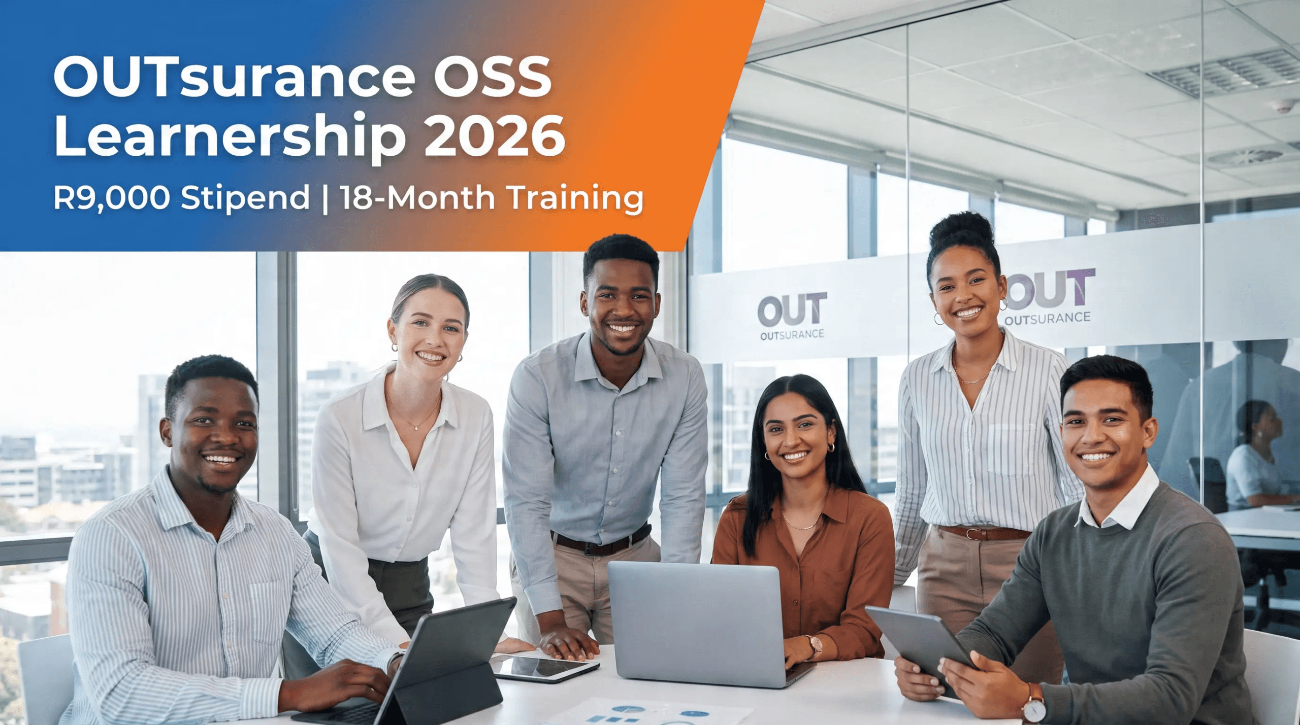 OUTsurance OSS Learnership 2026 – R9 000 stipend, 18‑month training