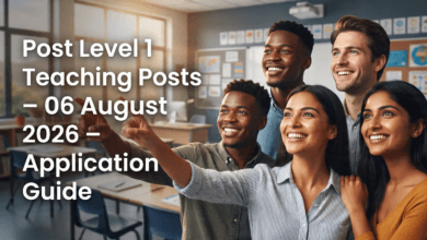 Post Level 1 Teaching Posts – 06 August 2026 – Application Guide