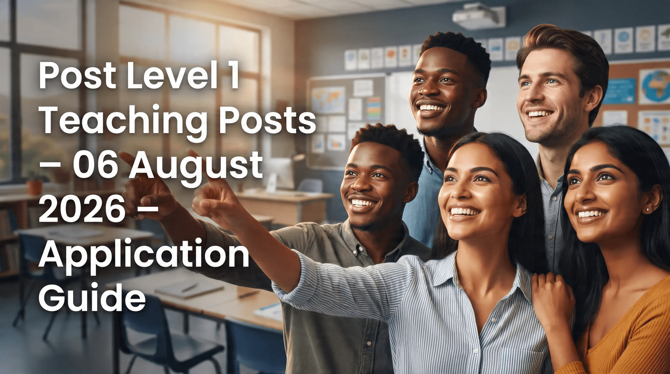 Post Level 1 Teaching Posts – 06 August 2026 – Application Guide