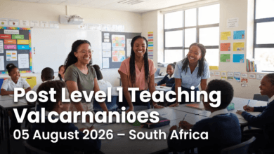 Post Level 1 Teaching Vacancies – 05 August 2026 – South Africa