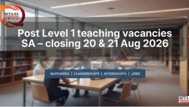 Post Level 1 teaching vacancies SA – closing 20 & 21 Aug 2026
