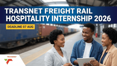 Transnet Freight Rail Hospitality Internship 2026 – Deadline 07 Aug