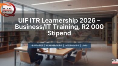 UIF ITR Learnership 2026 – Business/IT Training, R2 000 Stipend