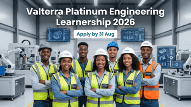 Valterra Platinum Engineering Learnership 2026 – Apply by 31 Aug