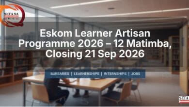 Eskom Learner Artisan Programme 2026 – 12 Matimba, Closing 21 Sep 2026