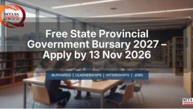 Free State Provincial Government Bursary 2027 – Apply by 13 Nov 2026