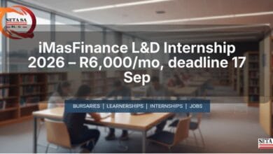 iMasFinance L&D Internship 2026 – R6,000/mo, deadline 17 Sep