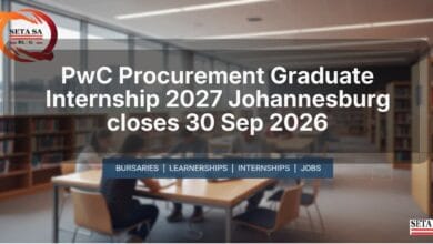 PwC Procurement Graduate Internship 2027 Johannesburg closes 30 Sep 2026